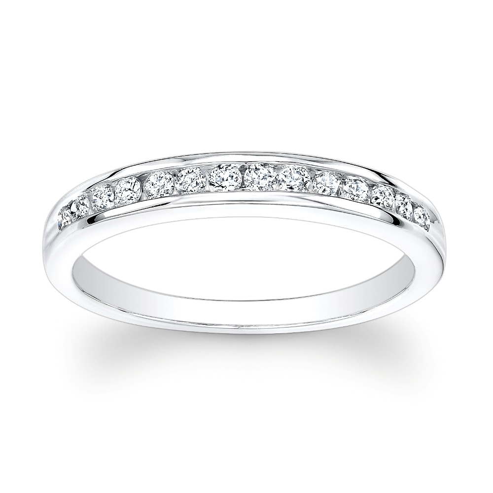 14k Gold 1/2ct TDW Channel-set Round Diamond Eternity Band (H-I, I1-I2)