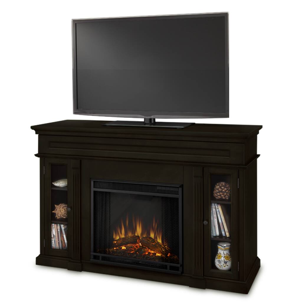 Real Flame Lannon Dark Walnut Electric Fireplace