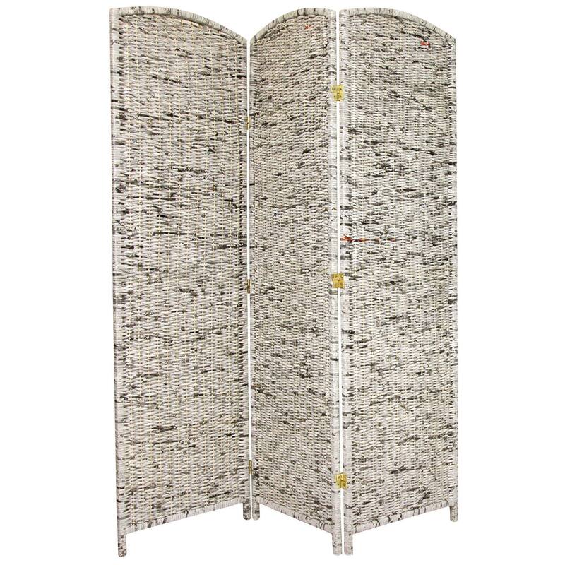 Handmade Recycled Newspaper 6-foot Tall Room Divider (China)