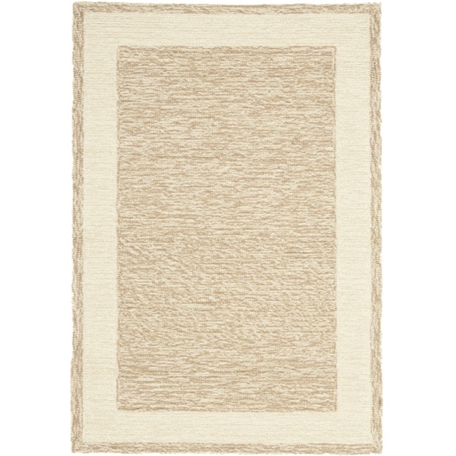 Simply Clean Gabeh Hand hooked Natural Rug (2 X 3)