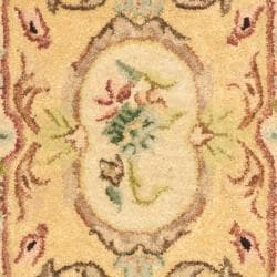 Handmade Light Gold/ Beige Hand spun Wool Rug (2' x 3') Safavieh Accent Rugs