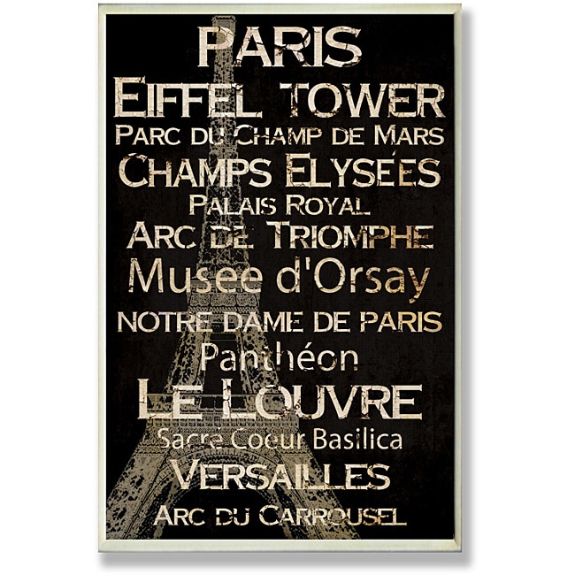 Paris Plaque Rect