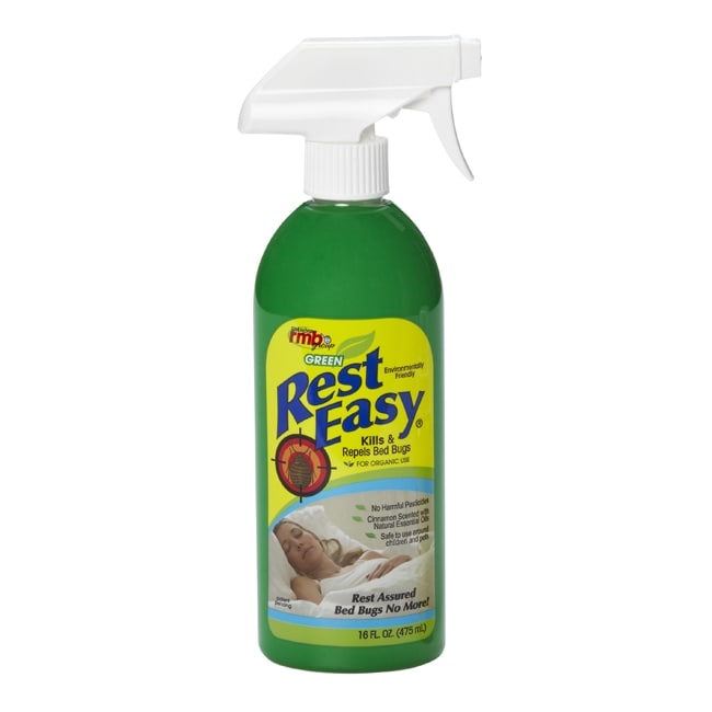 Green Rest Easy Natural Bed Bug Spray 16 oz Spray, Pack of 4 Free