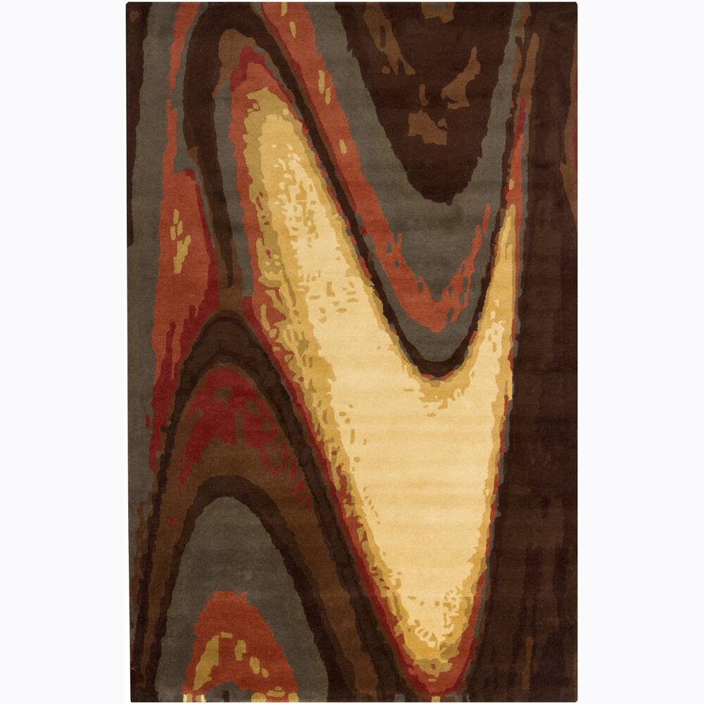 Hand-tufted Mandara Wool Rug (5'3 x 8') - Multi - 5'3" x 8'