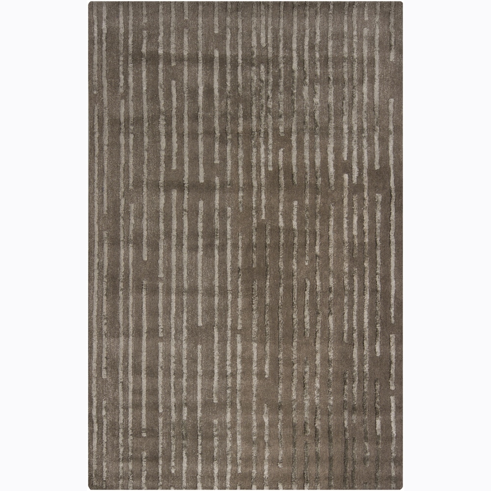 Artist's Loom Hand-tufted Contemporary Geometric Wool Rug (8'x10') - 8' x 10'