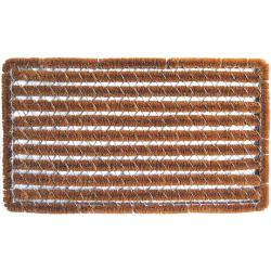 Rectangle Stripes Shoe Scraper Doormat