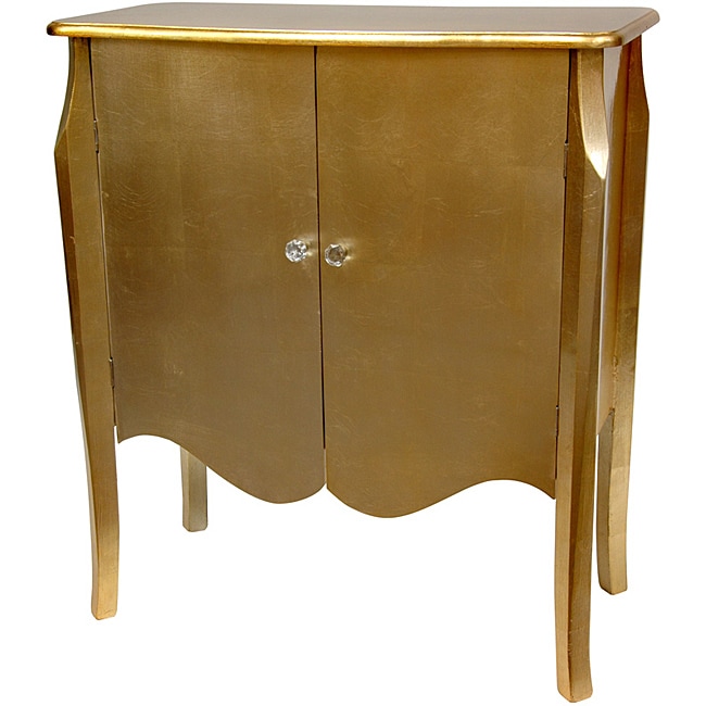 Shop Handmade Gold Leaf Two Door (China) Free Shipping Today