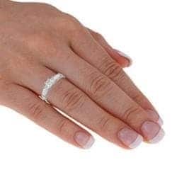 Auriya 2ctw 3 Stone Princess-Cut Diamond Engagement Ring 14K Gold (I-J, SI1-SI2)