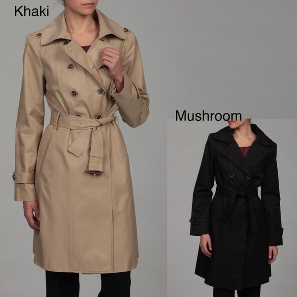 Anne Klein Women's Double Breasted Belted Trench Coat Anne Klein Jackets