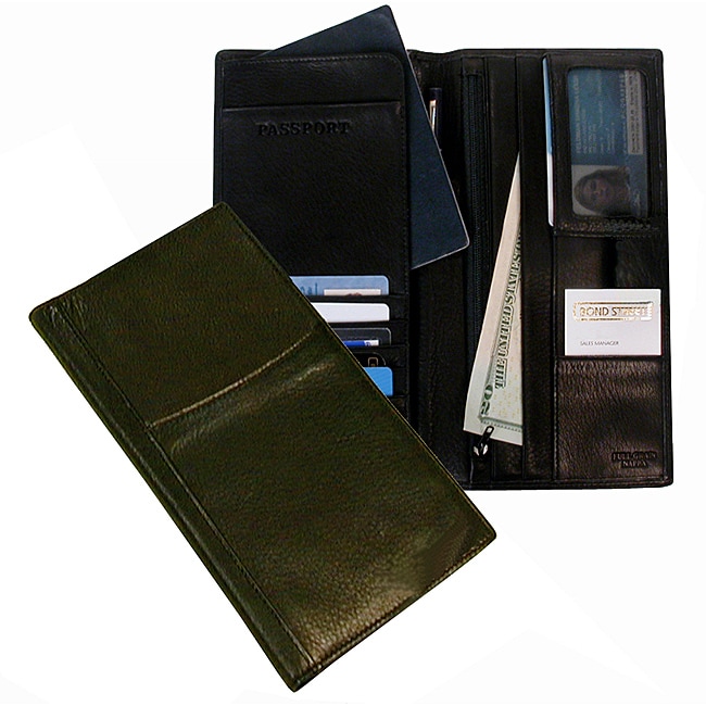 Men's Black Executive Travel Organizer Wallet