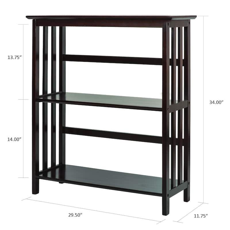 Mission Style 3-tier Shelf