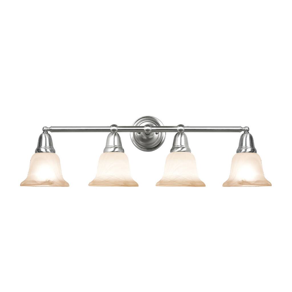 Woodbridge Lighting Hudson Glen 4-light Satin Nickel Bath Bar