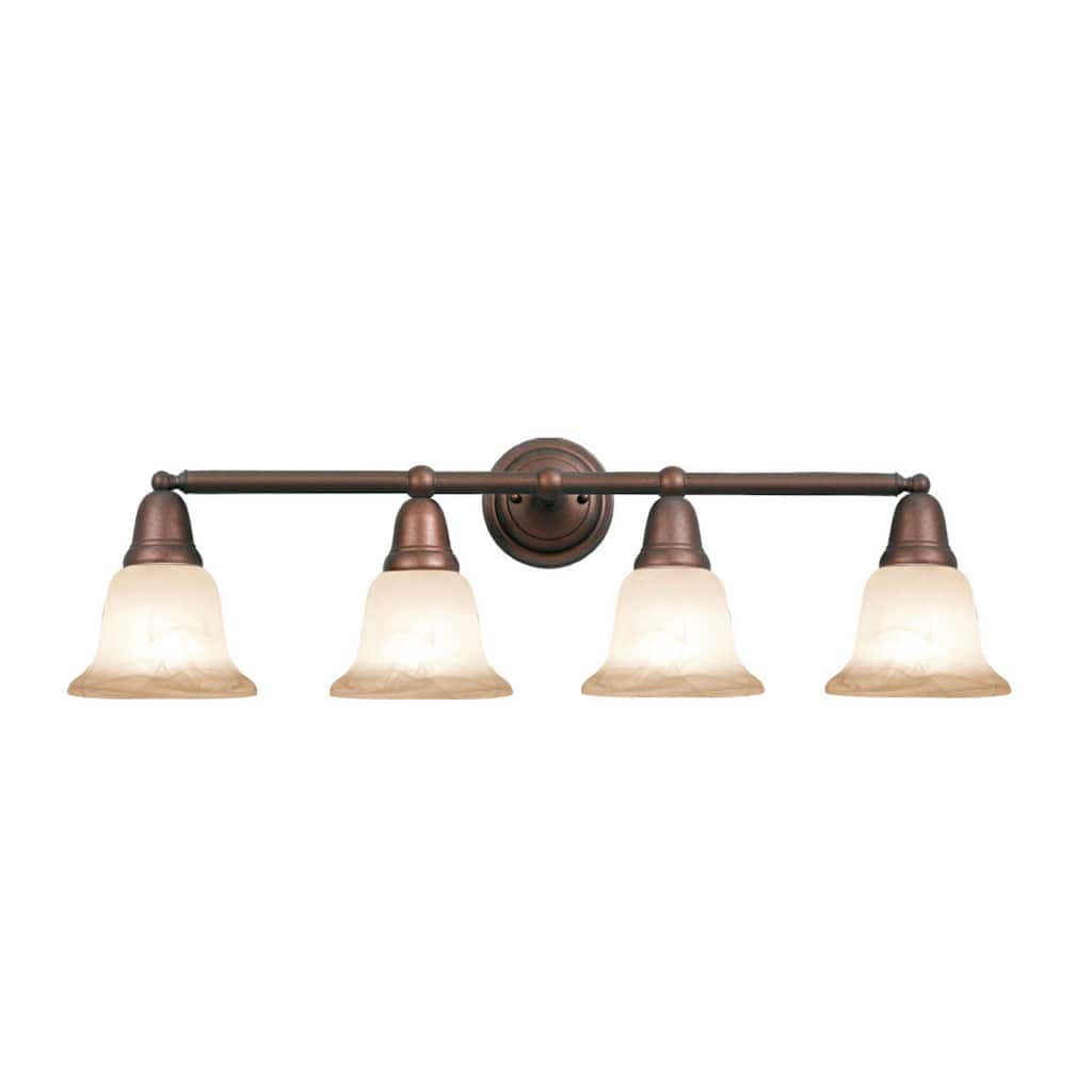 Woodbridge Lighting Hudson Glen 4-light Marbled Bronze Bath Bar