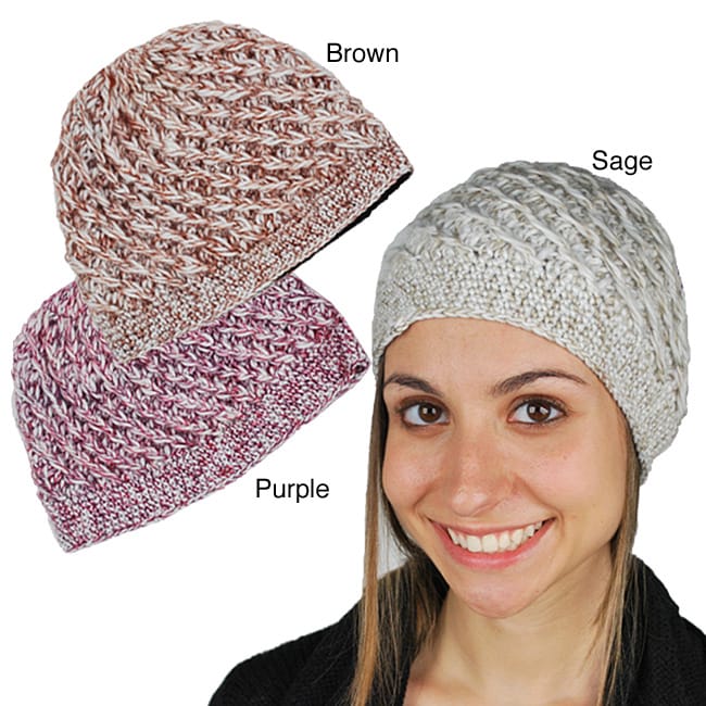Fleece-lined Knitted Beanie (Nepal)