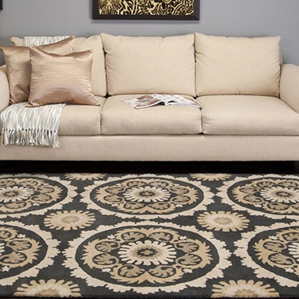 Shop Handtufted Faversham New Zealand Wool Area Rug 5' x 8' On