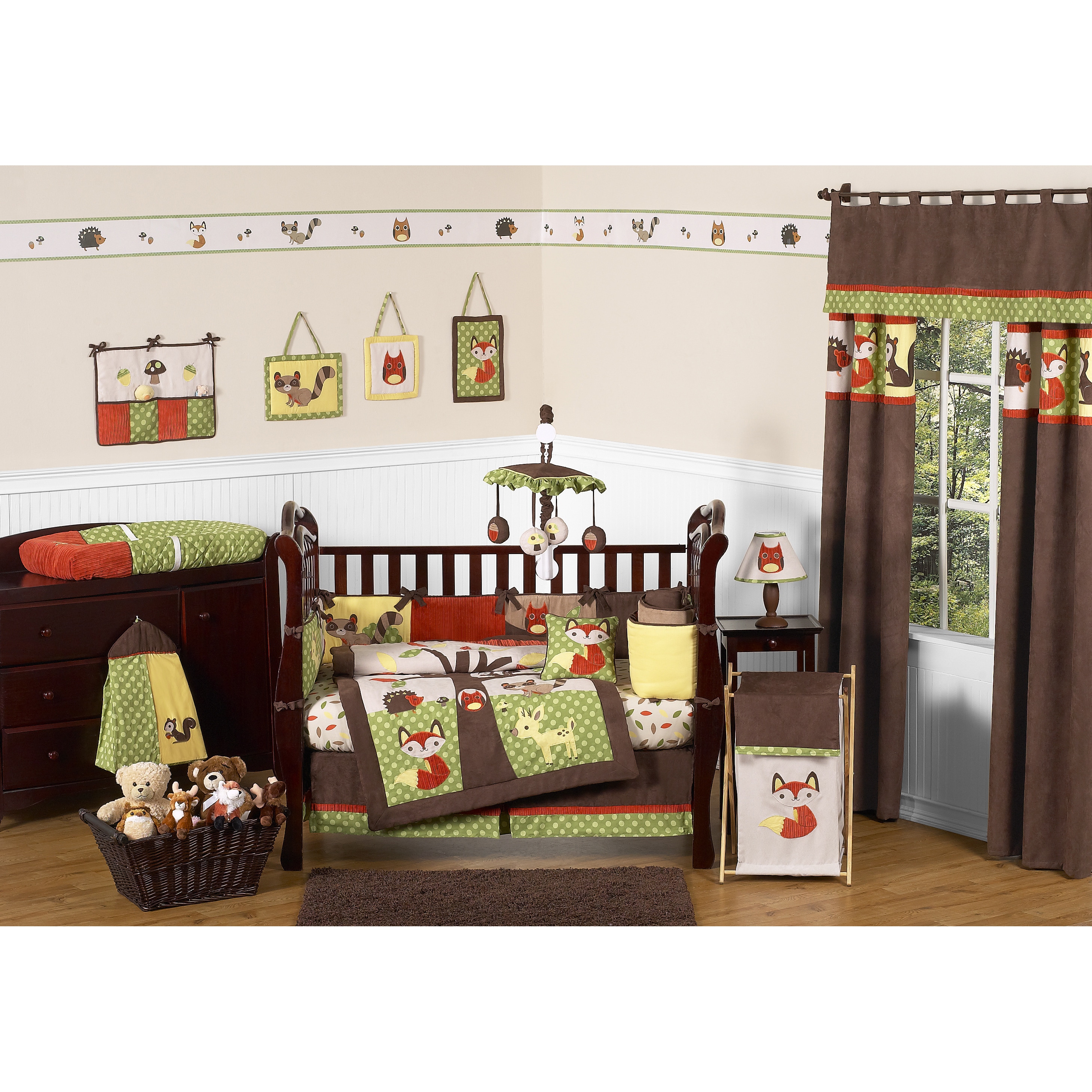 Sweet Jojo Designs Forest Friends 9 Piece Crib Bedding Set