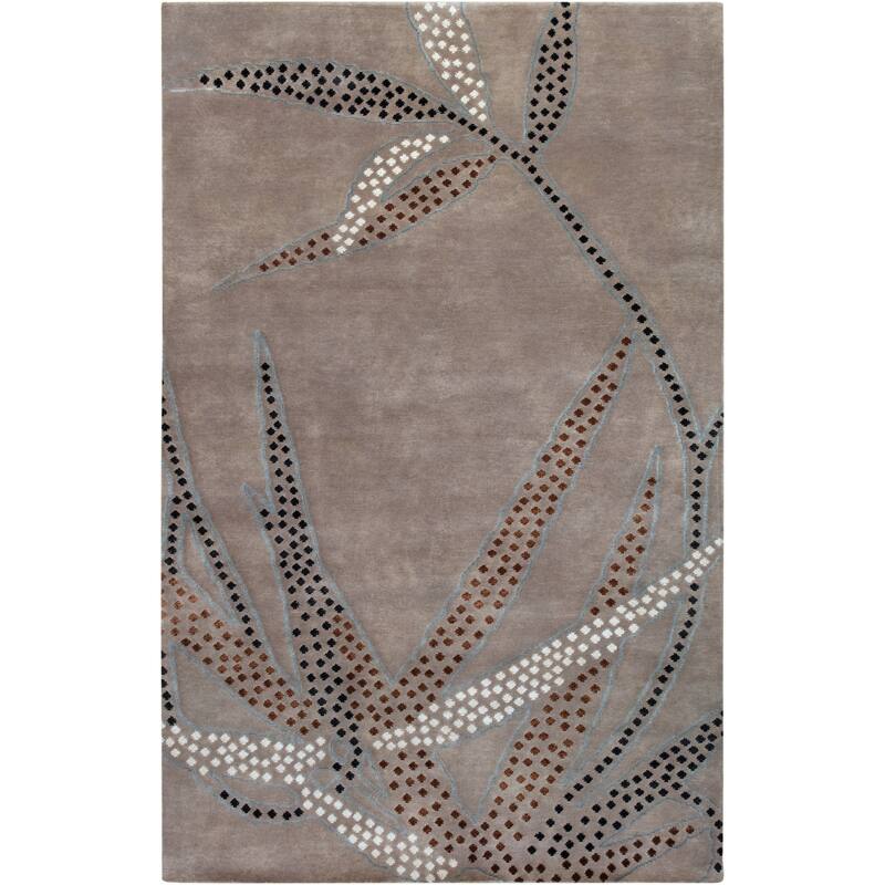 Collection Hand-knotted Charlbury Floral Wool Area Rug - 5' x 8' - 5' x 8'