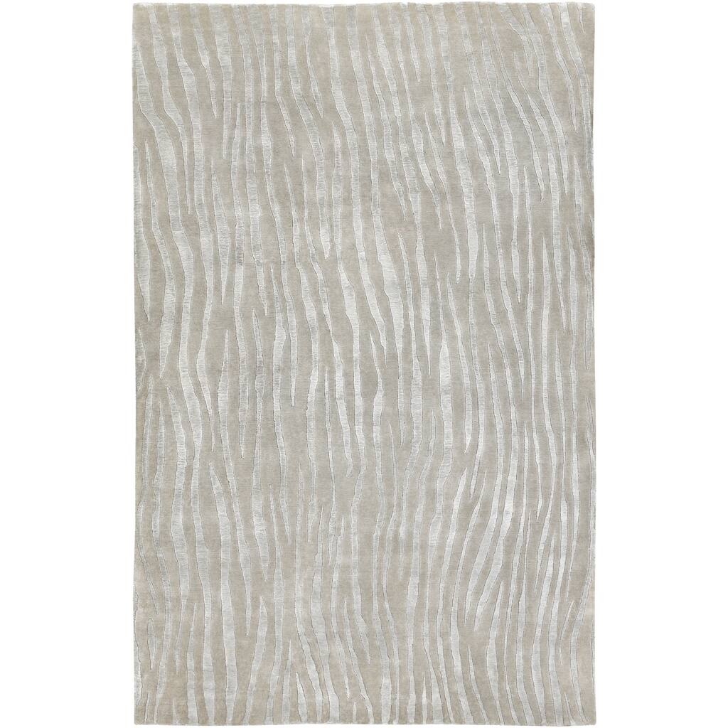 Hand-knotted Dereham Abstract Plush Wool Area Rug - 9' x 13'