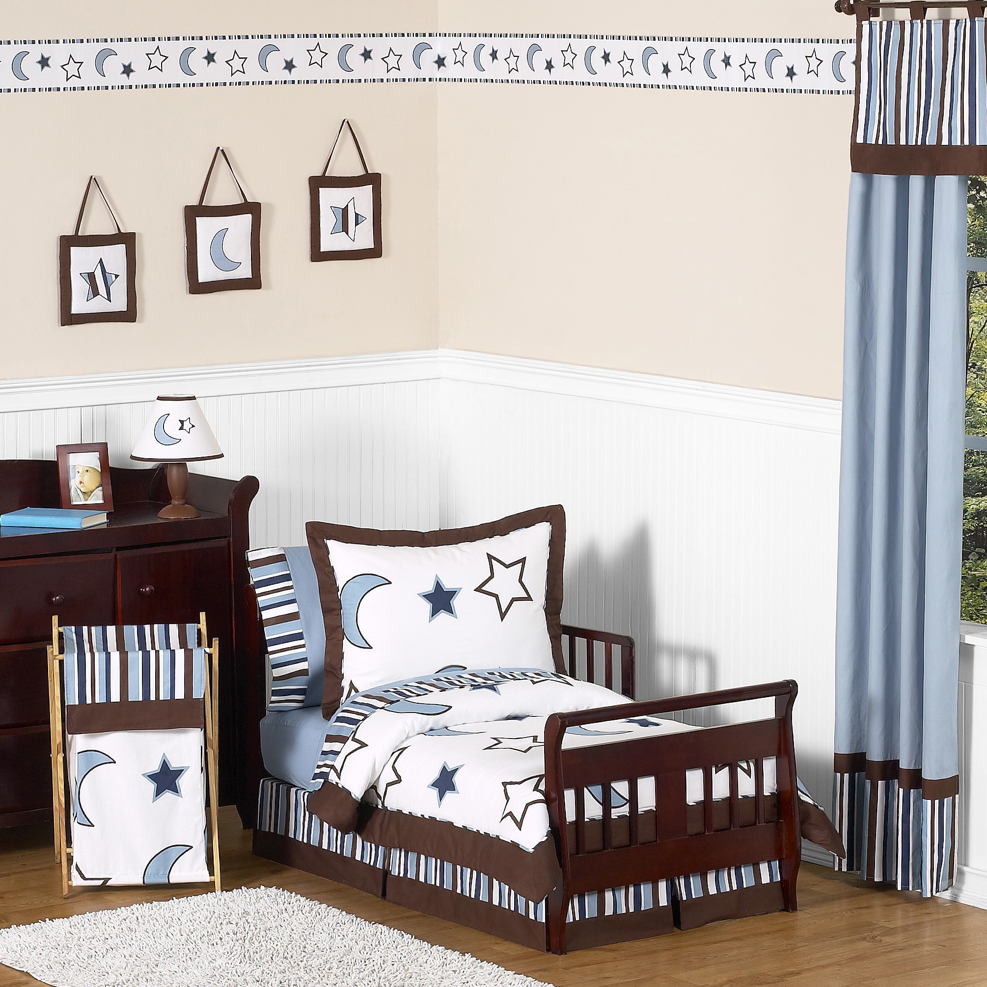 Sweet Jojo Designs Starrynight 5 Piece Toddler Bedding Set Overstock 6348526