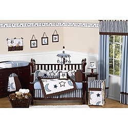 Starry night crib sales bedding set