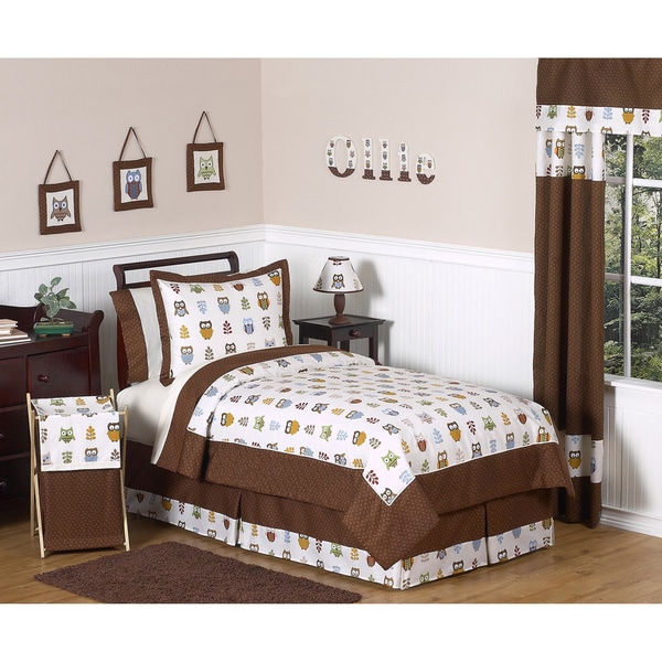 Sweet JoJo Designs Night Owl 3 piece Full/Queen size Bedding Set Sweet Jojo Designs Kids' Comforter Sets