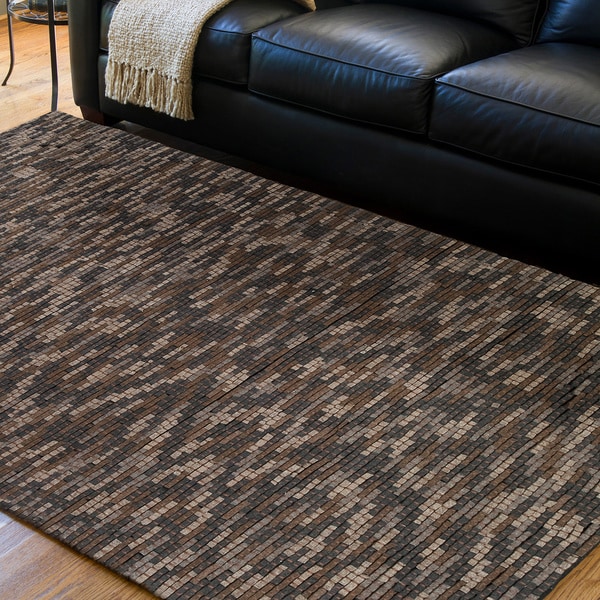 Shop Handwoven Kamnik New Zealand Wool Plush Textured Area Rug 8' x