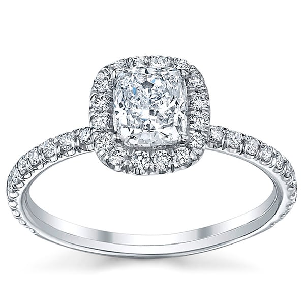 18k White Gold 3/4ct TDW Engagement Ring (H, SI2)