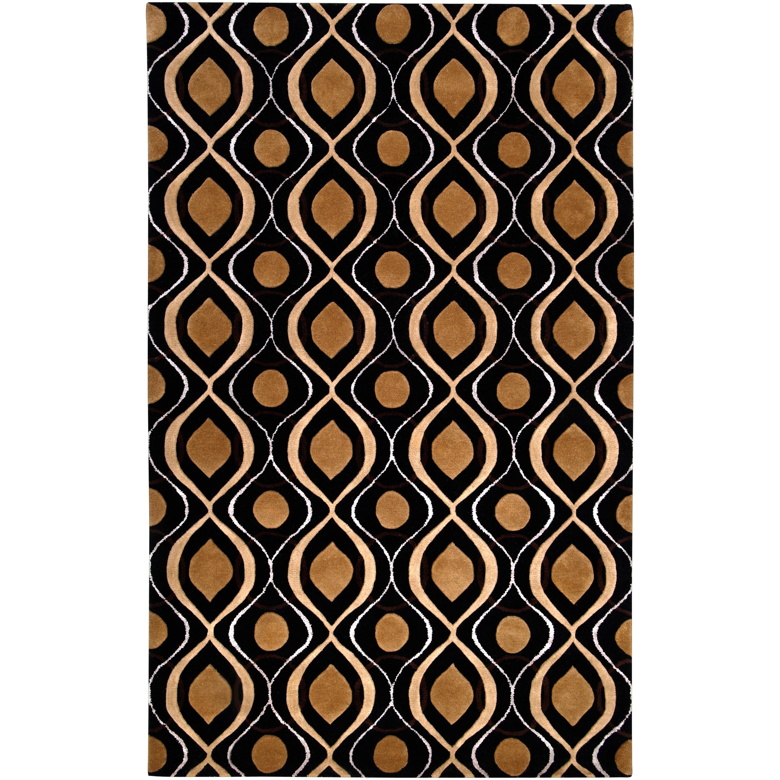 Candice Olson Hand tufted Karwendel Moroccan Tile Wool Rug (8 X 11)