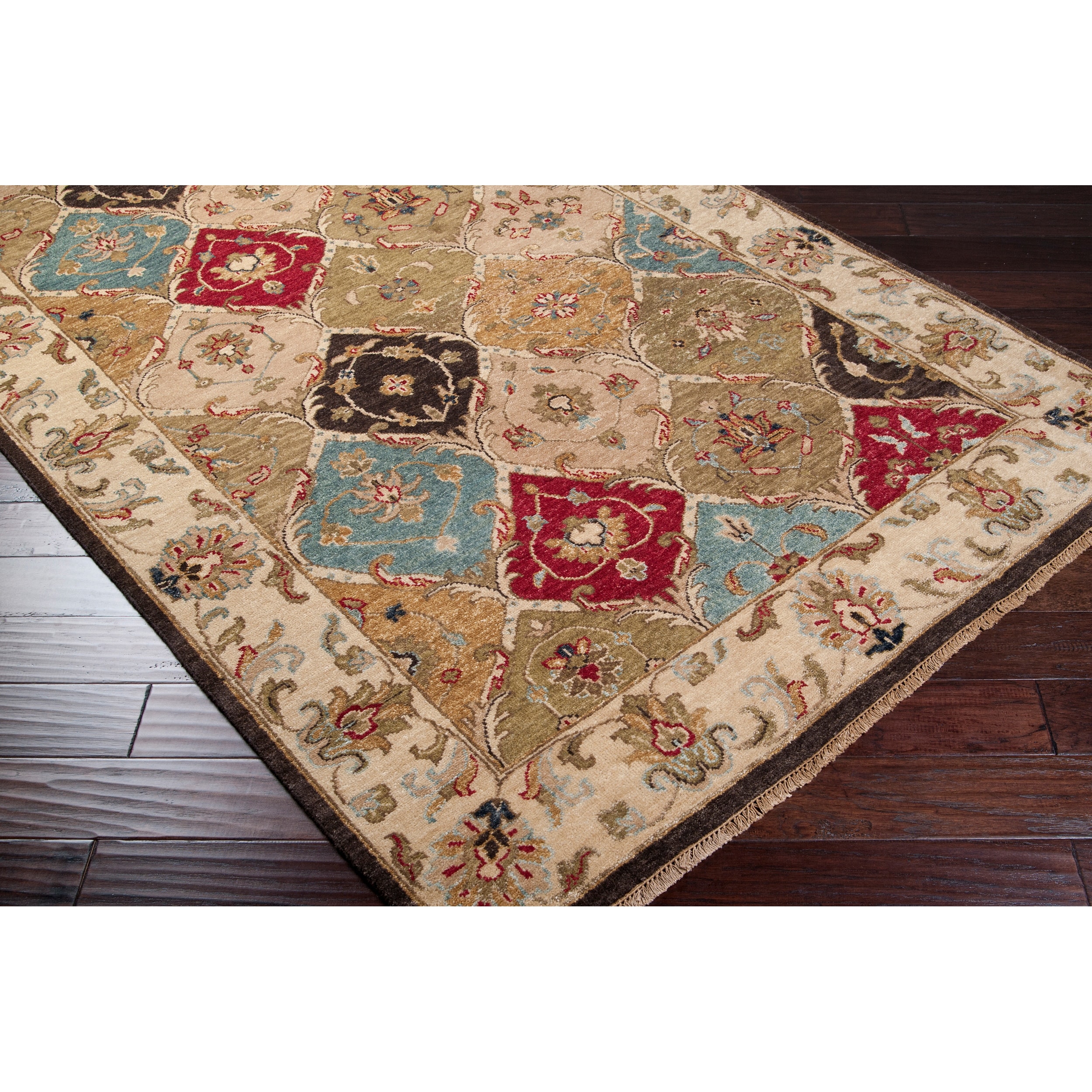 Hand Knotted Brading Hand Spun New Zealand Wool Rug (5x8)