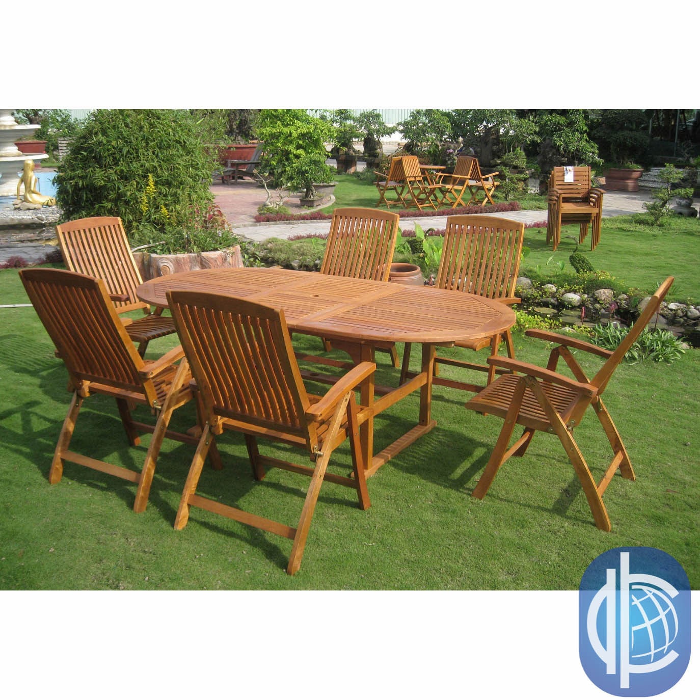 International Caravan International Caravan Royal Tahiti Saragossa 7 piece Outdoor Dining Set Brown Size 7 Piece Sets