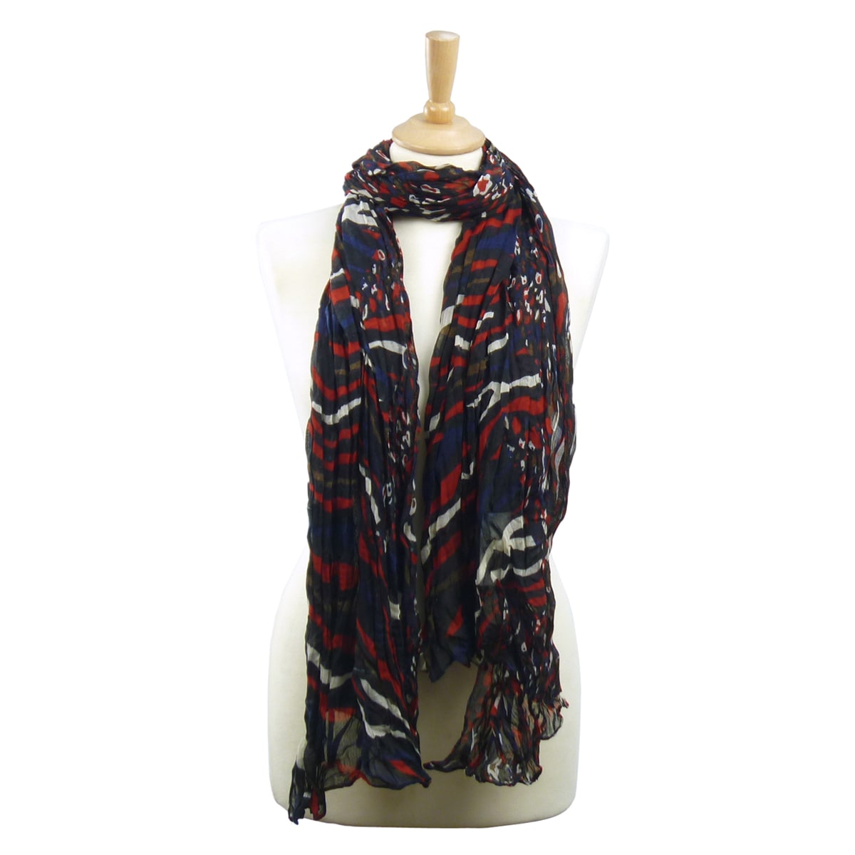 La77 Colored Animal Print Scarf