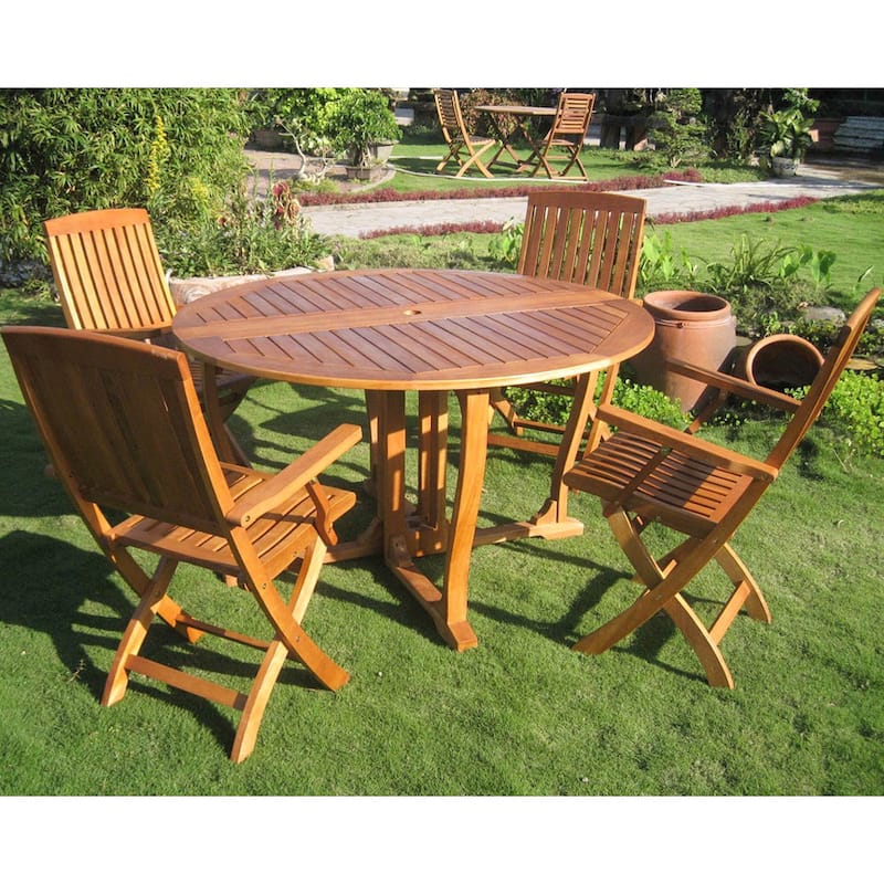 Royal Tahiti Marbella 5-piece Balau Hardwood Patio Dining Set