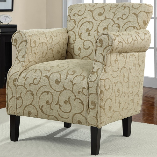 Tiburon Damask Chenille Arm Chair