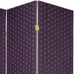 Handmade 6' Special Edition Woven Fiber Room Divider - 70.75 x 53.25