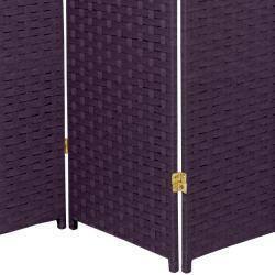 Handmade 6' Special Edition Woven Fiber Room Divider - 70.75 x 53.25
