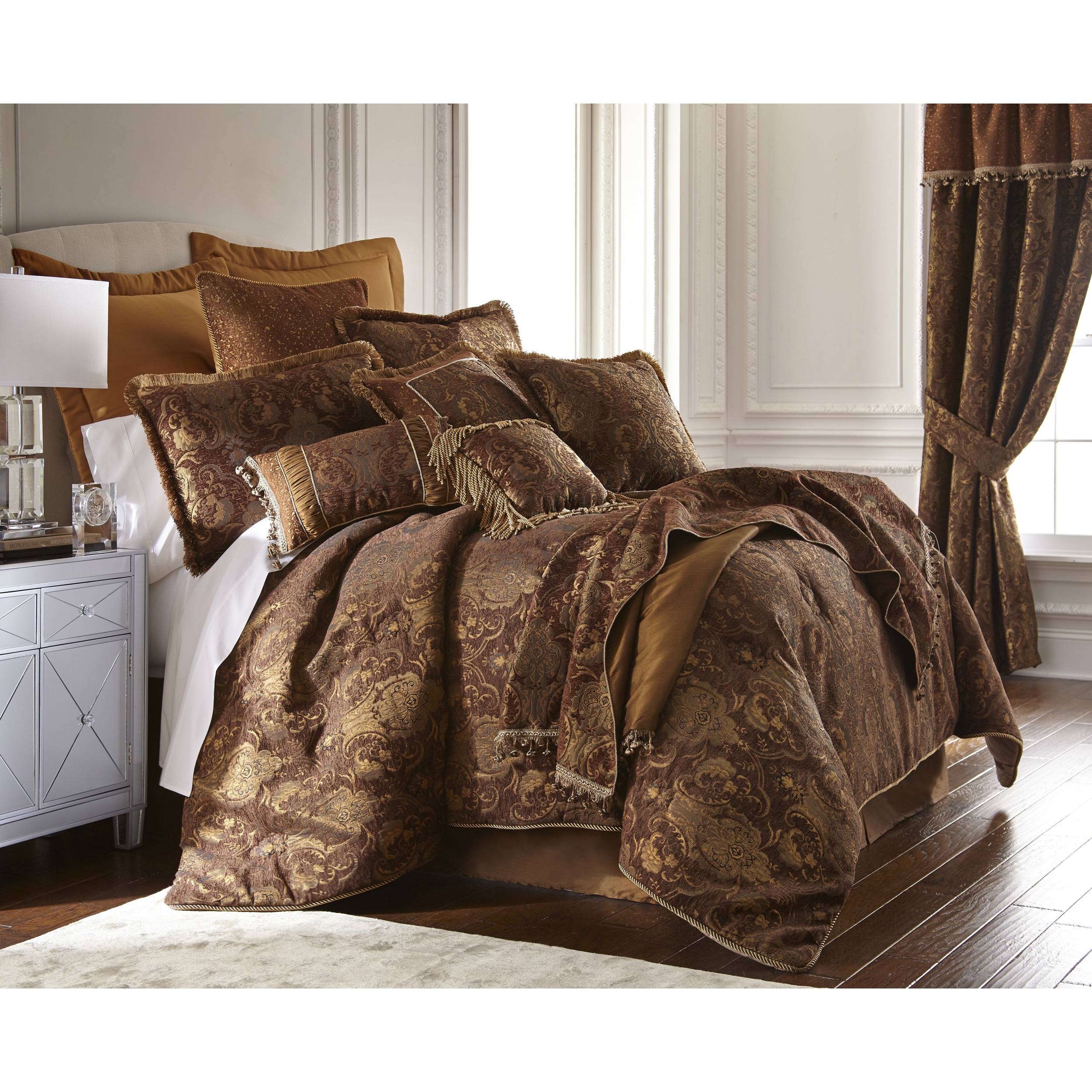 Sherry Kline China Art Brown Cal King Size 6 Piece Comforter Set Overstock 6353756