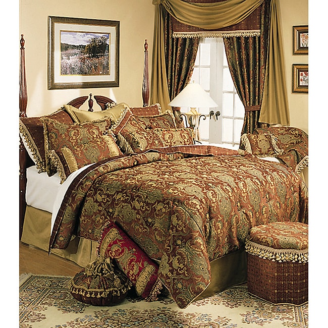 Sherry Kline China Art Brown King Size 6 piece Comforter Set