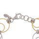 preview thumbnail 2 of 2, La Preciosa Sterling Silver Tri-Color Circle Link Bracelet