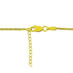 Fremada 14k Yellow Gold Diamond cut Ball Station Adjustable Anklet Fremada Anklets