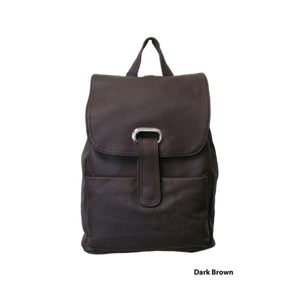 drawstring leather backpack