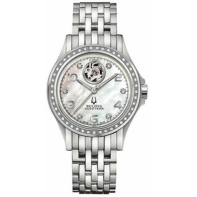 Bulova Accutron Womens Kirkwood Automatic Movement Stainless Steel