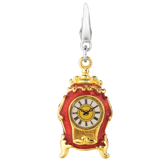 Sterling Silver Vintage Clock Charm