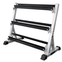 Valor Fitness BG-12, 3-Tier Dumbbell Rack for Safe & Easy Home Gym Dumbbell Storage
