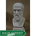 MarbleCast 8.5-inch-tall White Bonded-marble Bust of Hippocrates