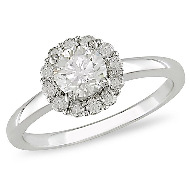 14K White Gold 1 CT TDW Diamond Ring (G-H, I2-I3)