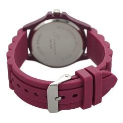 Tressa Women's Rhinestone Accented Moisture Resistant Silicone Watch Geneva Women's Geneva Watches