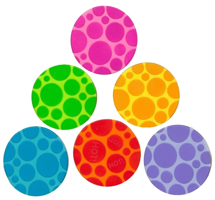 Munchkin Grippy Dots Non-slip Bath Toy (Pack of 6)