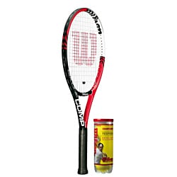 Wilson　VERTEX Wilson Six One Comp Tennis Racquet & Balls - Bed Bath