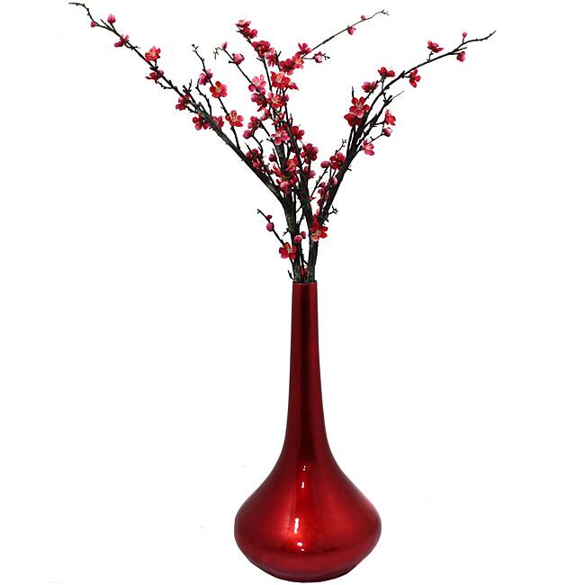 Casa Cortes Red Flare Ceramic Vase