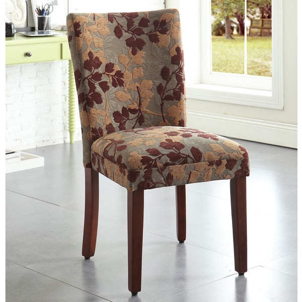 HomePop Classic Sage Leaf Pattern Fabric Dining Chair - N ...